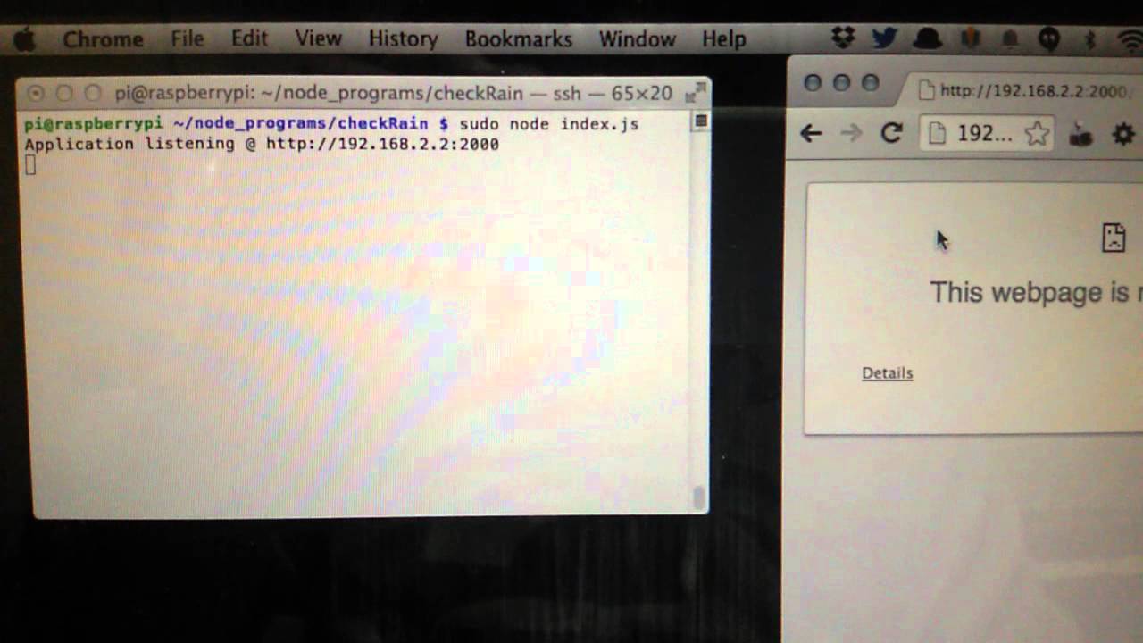 Raspberry Pi - Is it raining Arvind? - YouTube