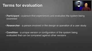 HCI 2020 - Lecture 13: Designing and conducting user studies (Part 2)