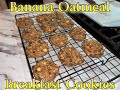 BANANA OATMEAL BREAKFAST COOKIES!! Yummy healthy cookies!!