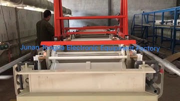 Semi automatic type barrel plating line : Testing before delivery