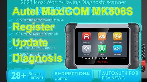 Autel MaxiCOM MK808Z Registration, Update, and Diagnosis Demo - Cardiagtool