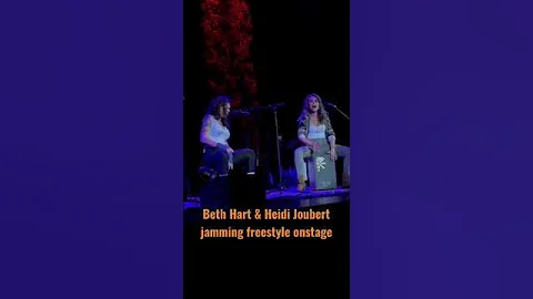 Beth Hart & Heidi Joubert jamming onstage #cajon #...