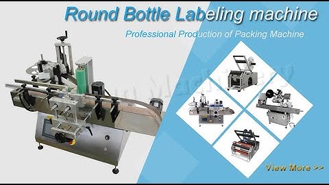 MT-180 Tabletop Round Glass Bottle Label Applicator Sticker Labeling Machine with Positioning Device