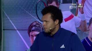 Tsonga's joke about his match with Roger Federer
