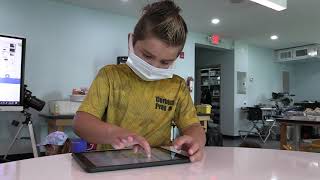 Scratch Junior in the Tomlin Family Application Lab at Corbett Prep