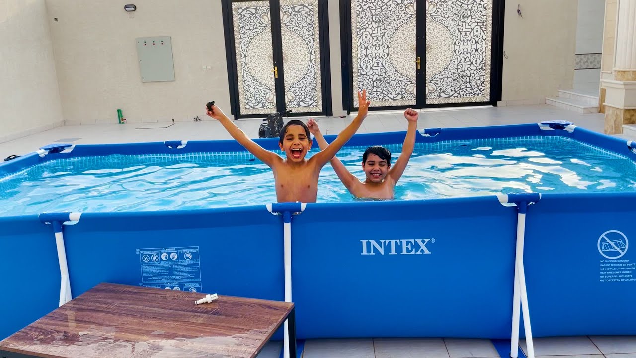 فأجات زياد والياس بالمسبح كبير وهم صايمين شوفو ردة فعلهم  !