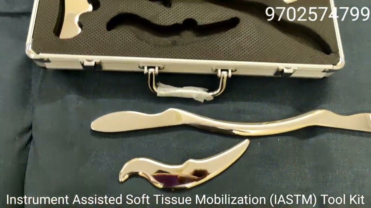Instrument Assisted Soft Tissue Mobilization (IASTM) Tool Kit Metal GuaSha Set Scraper Physiotherapy