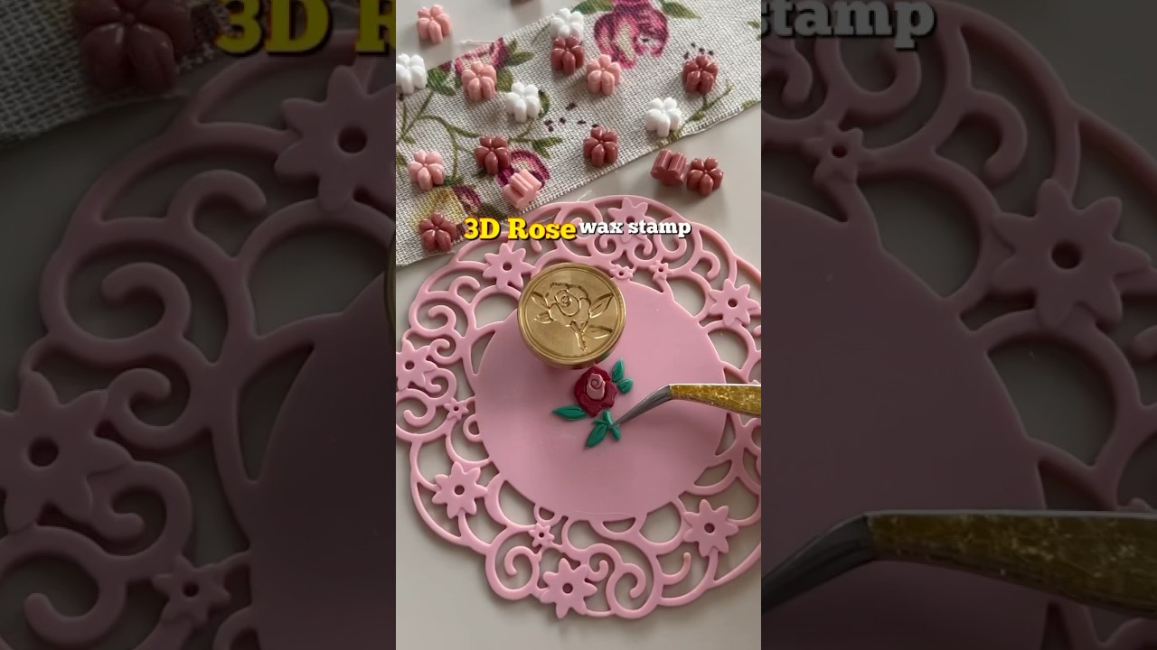 Let’s make 3D Rose wax seals 🌹 