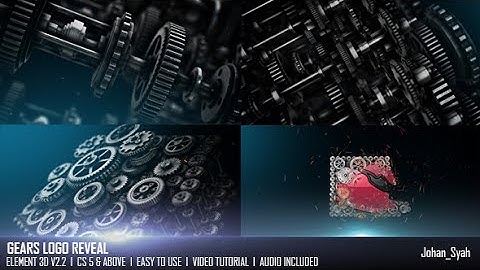 Gears Logo Reveal | After Effects Template | Logo Stings
