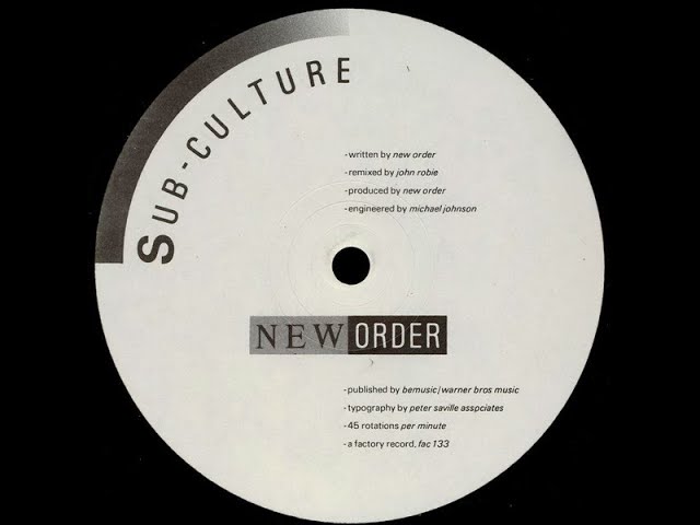 NEW ORDER - sub-culture rmx by John Robie
