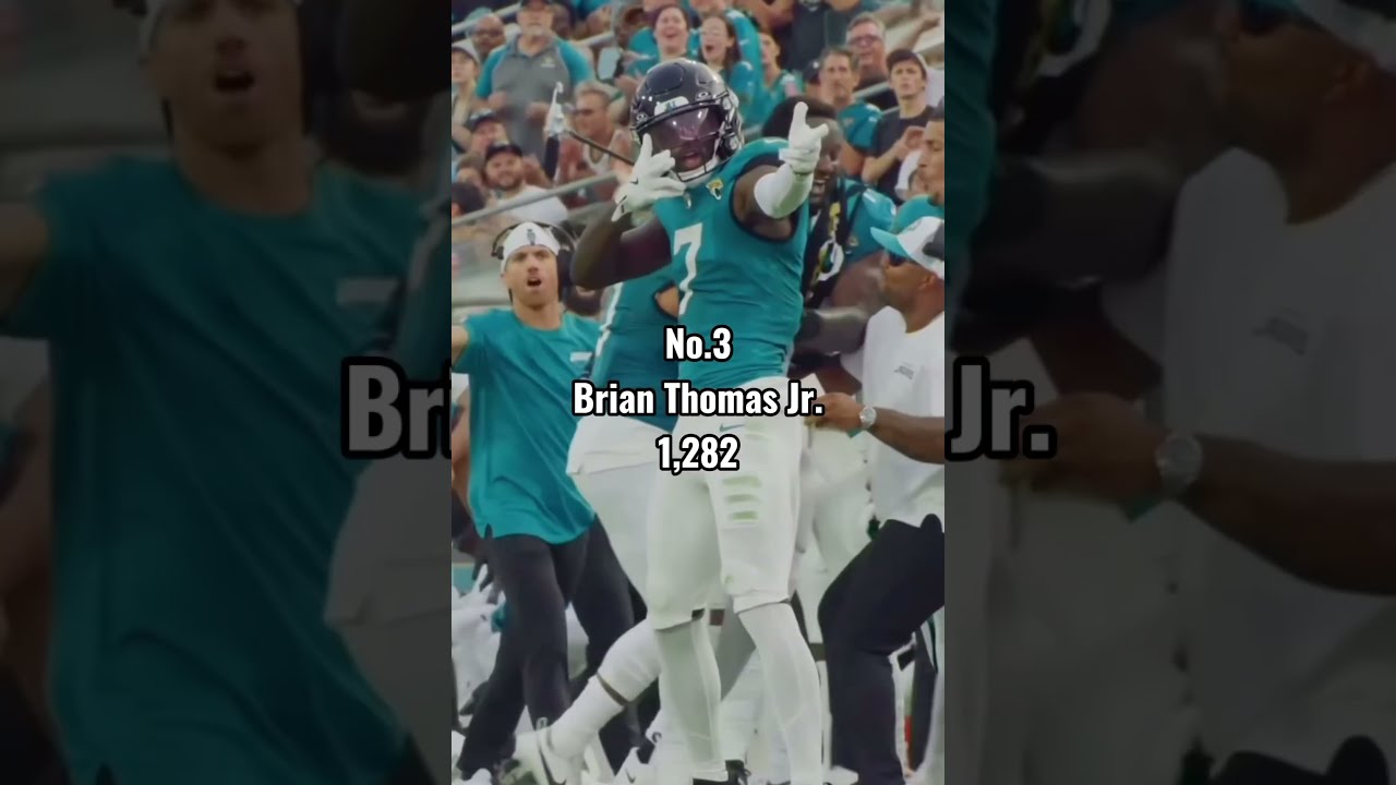 Top 5 WRs With Most Receiving Yards In 2024 2025 Nfl Fyp 