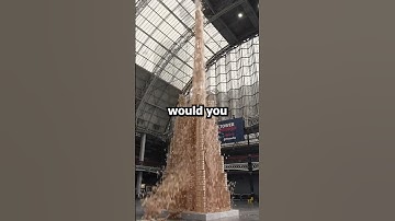 Massive Jenga tower collapses (@guinnessworldrecords)
