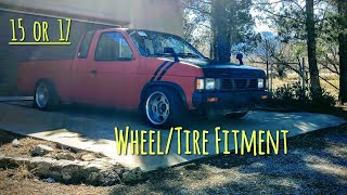 Wheel/Tire Fitment Testing on Beau's D21 Hardbody