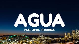 Maluma & Shakira - AGUA (Letra/Lyrics)