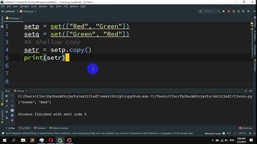 How to create a shallow copy of sets in Python