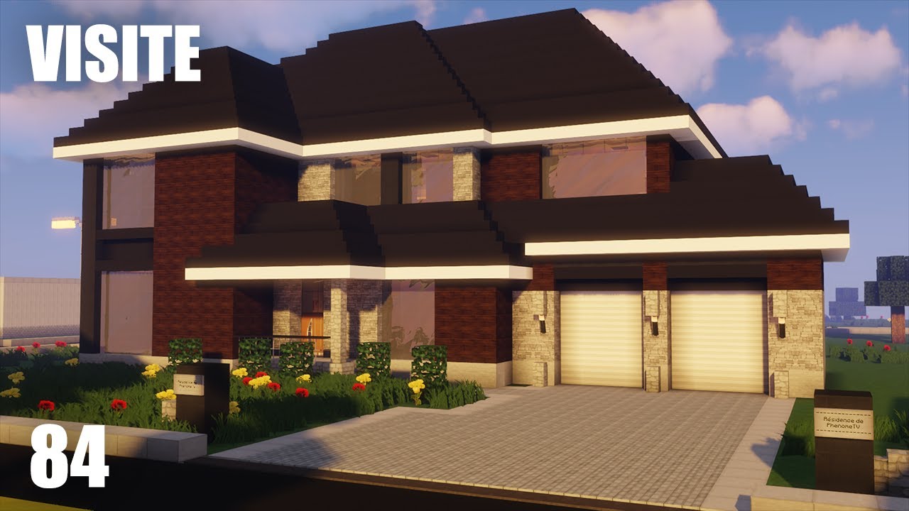 Minecraft | Grande Maison Dans Le Quartier Résidentiel De La Ville ...