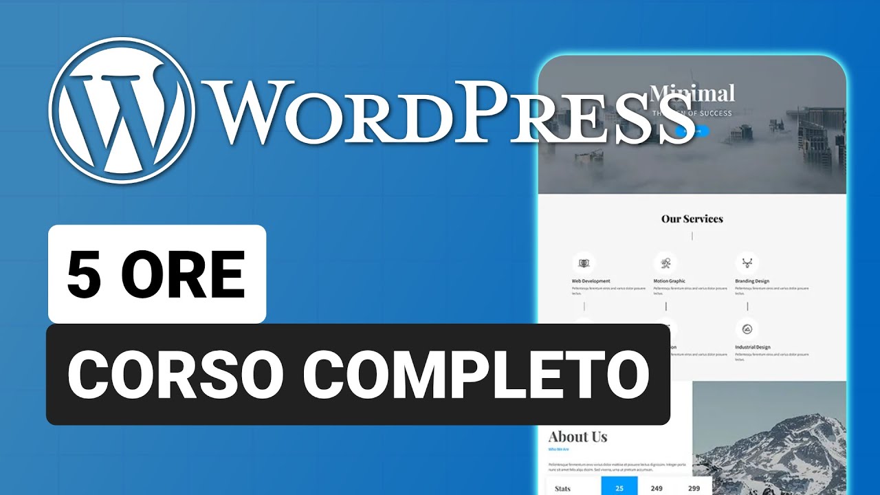 Corso Wordpress Completo per imparare a gestire il tuo Sito