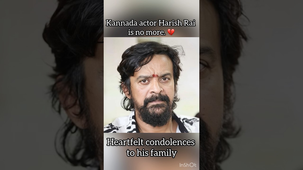 Kannada actor Harish Rai is no more. 💔KGF chacha 