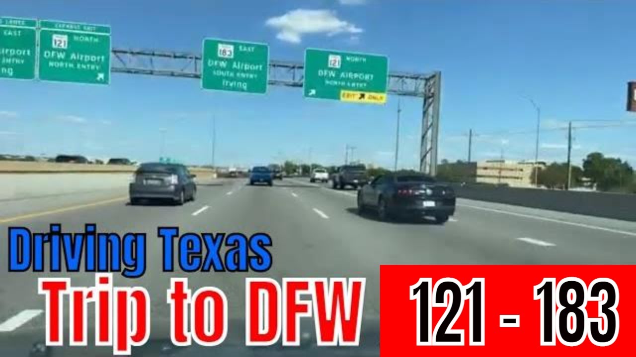 Driving DFW From Hurst to Euless Highway 121 and 183 YouTube