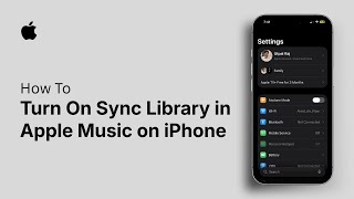 How to Turn On Sync Library in Apple Music on iPhone