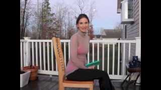 Scolio-Pilates Seated Corrections Using A High-Backed Chair With Author Karena Thek Lineback