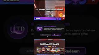 all working codes in UTDX ( universal fest 1.5) #universaltowerdefense #robloxshorts #codes