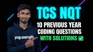 Celebrity TCS NQT 10 Previous Year Coding Questions with Solutions | Crack TCS  | Tcs nqt preparation Profile