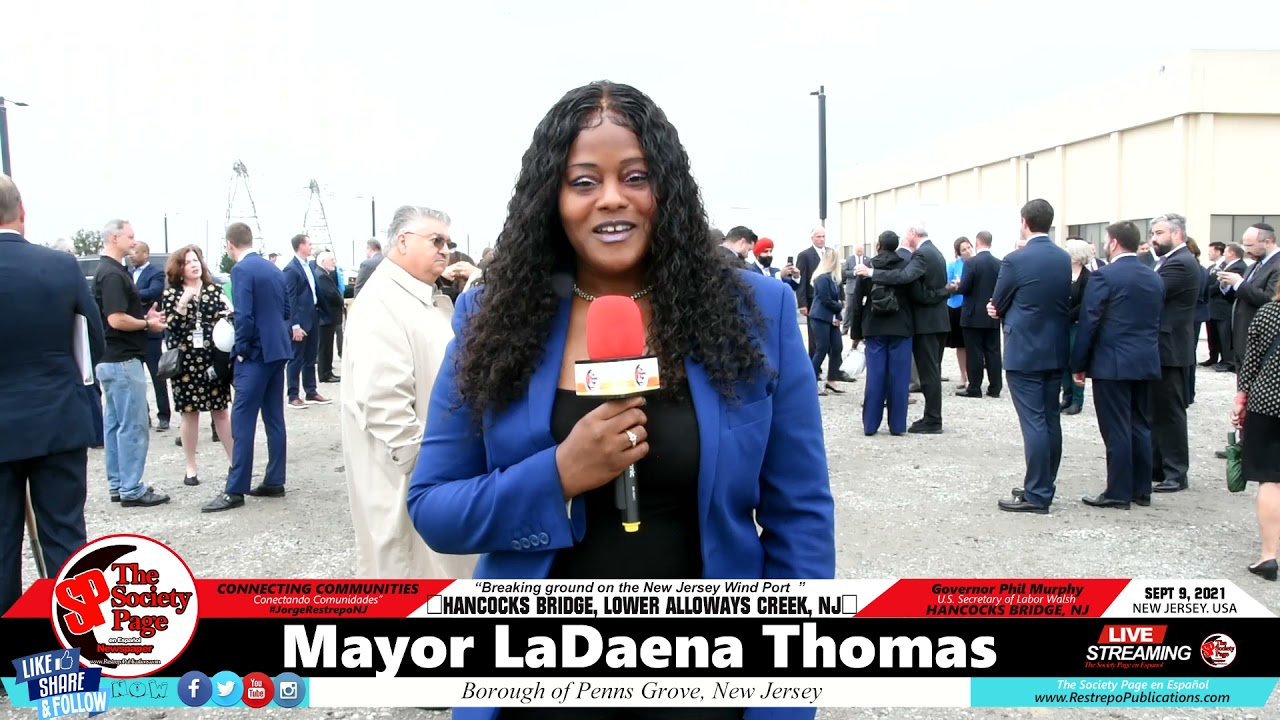 Phil MurphyMayor LaDaena Thomas Penns Grove, NJBreaking ground on the