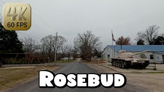 Driving Around Small Town Rosebud, Missouri in 4k Video
