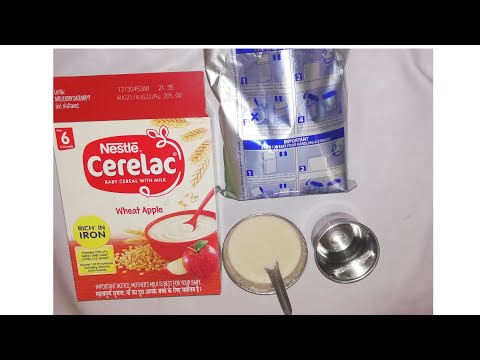 Cerelac for 6 months plus baby | Nestle cerelac wheat apple
