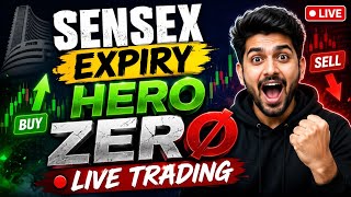 Sensex Expiry Hero Zero Live Trading Big Profit Booked #livetrading #cockrochjantaparty