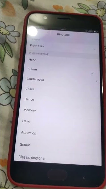 Oppo A57 (2016) future ringtone color os3