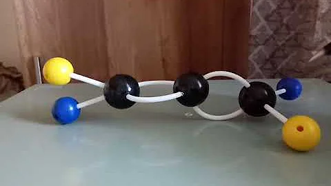 Stereo chemistry of Allene by ball & stick model(E...