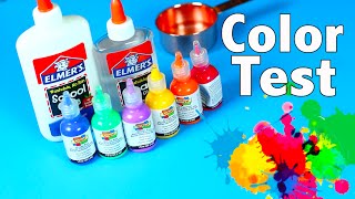 White or Clear Glue for Making Color Slime Tested