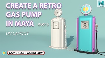 How To Create A Gas Pump In Maya | Part 9 UV Layout