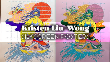 Screen Printing 5-color Posters by Kristen Liu-Wong, released by House of Roulx