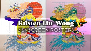 Screen Printing 5-color Posters by Kristen Liu-Wong, released by House of Roulx