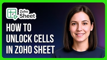 How to Unlock Cells in Zoho Sheet