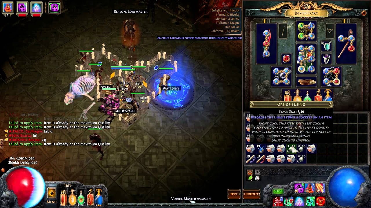 Finally 6 linked my Infernal Mantle! Happy Valentines day, PoE loves me :)