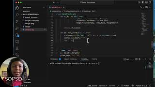 Week 12: Lesson 3  -  Python implementation of the Bellman-Ford Algorithm for negative values. Wealth