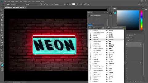 NEON Text Effect Photoshop 2020 | #Text #Effect #Tutorial