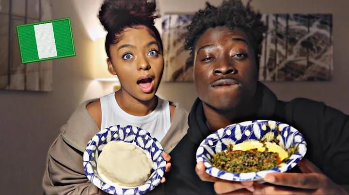 GIRLFRIEND Tries FUFU AND EGUSI Soup For The 1st Time!