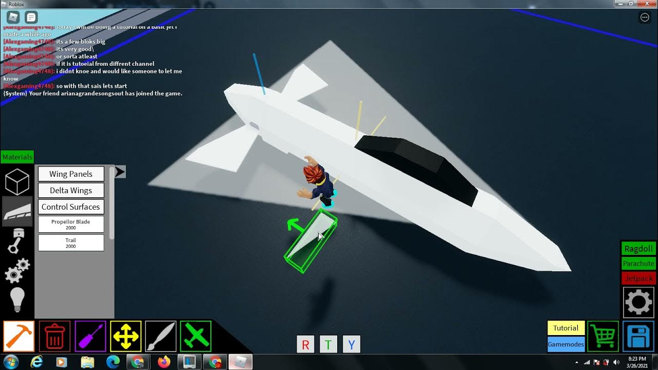 How To Make A Jet In Plane Crazy How to build a basic jet in plane crazy - YouTube