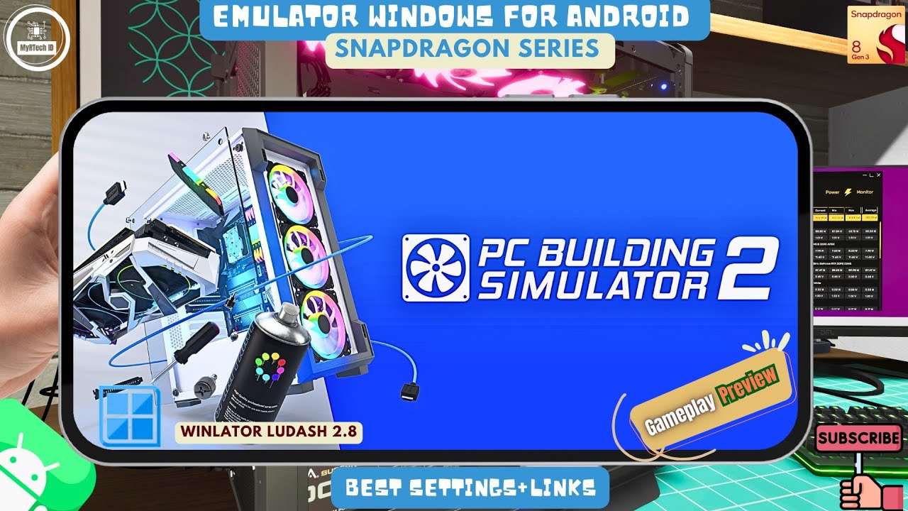 PC BUILDING SIMULATOR 2 GAMEPLAY WINLATOR LUDASHI (ROG PHONE 8) 