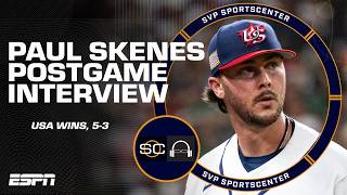 Paul Skenes talks USA’s win vs. Mexico, being favorites in the World Baseball Classic | SC with SVP