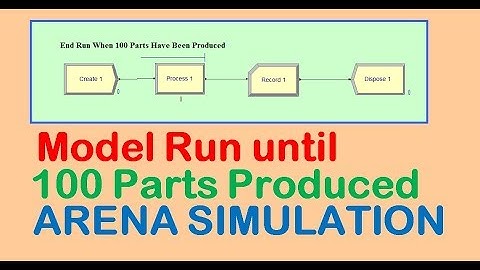 Model Runs Until Number of Parts Produced Arena Simulation