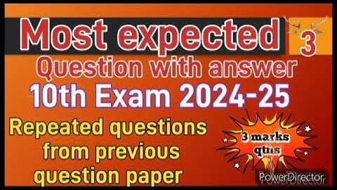 MOST EXPECTED SCIENCE question and ANSWER-3. with previous question paper for 10th exam 2024-2025.