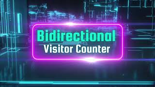 Bidirectional Visitor Counter using ESP32 with Thermal, HR & SpO2 Screening & Light Automation