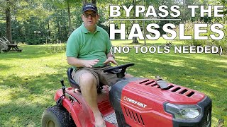 How to Bypass Safety Switches on the TroyBilt Pony 42 Riding Lawn Mower