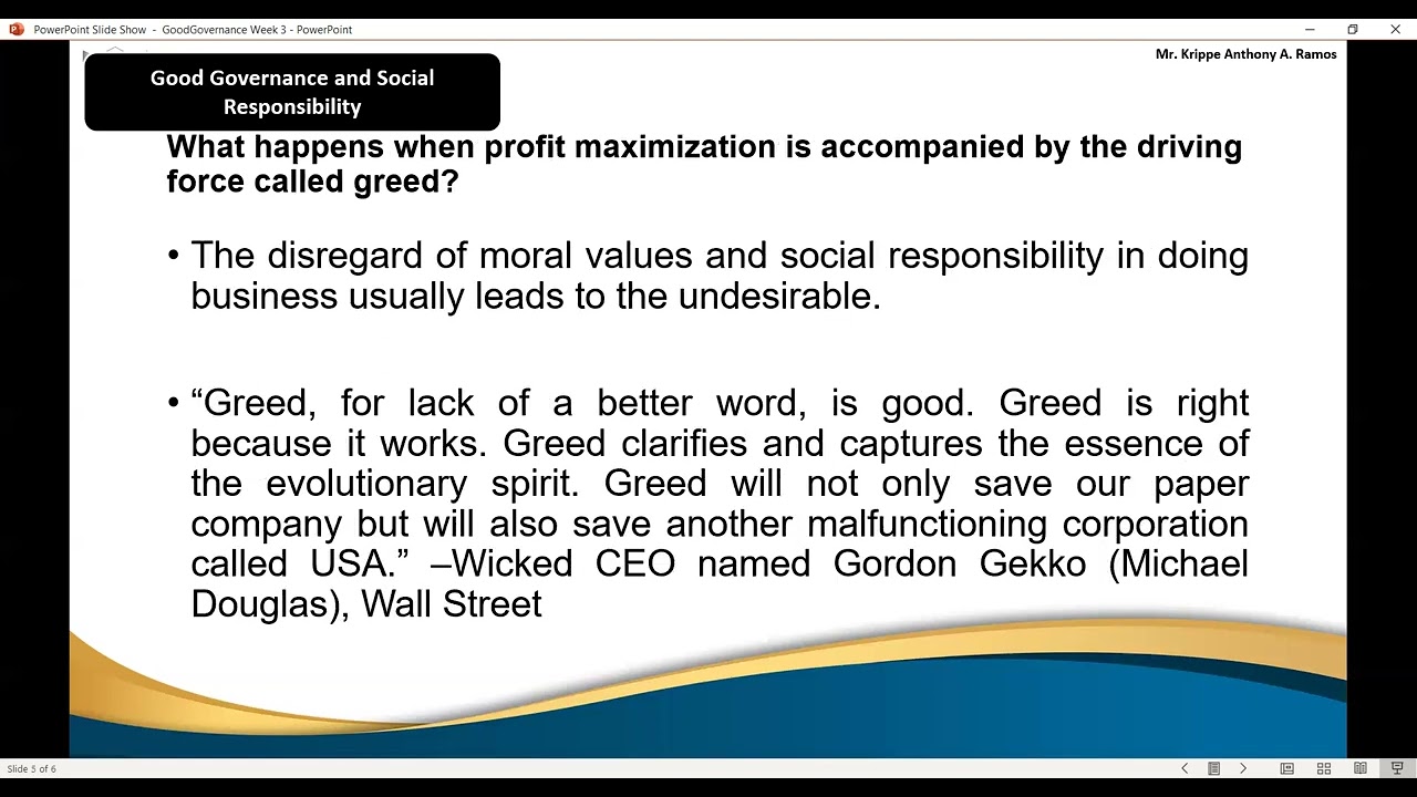 Business Ethics, CSR and Profit